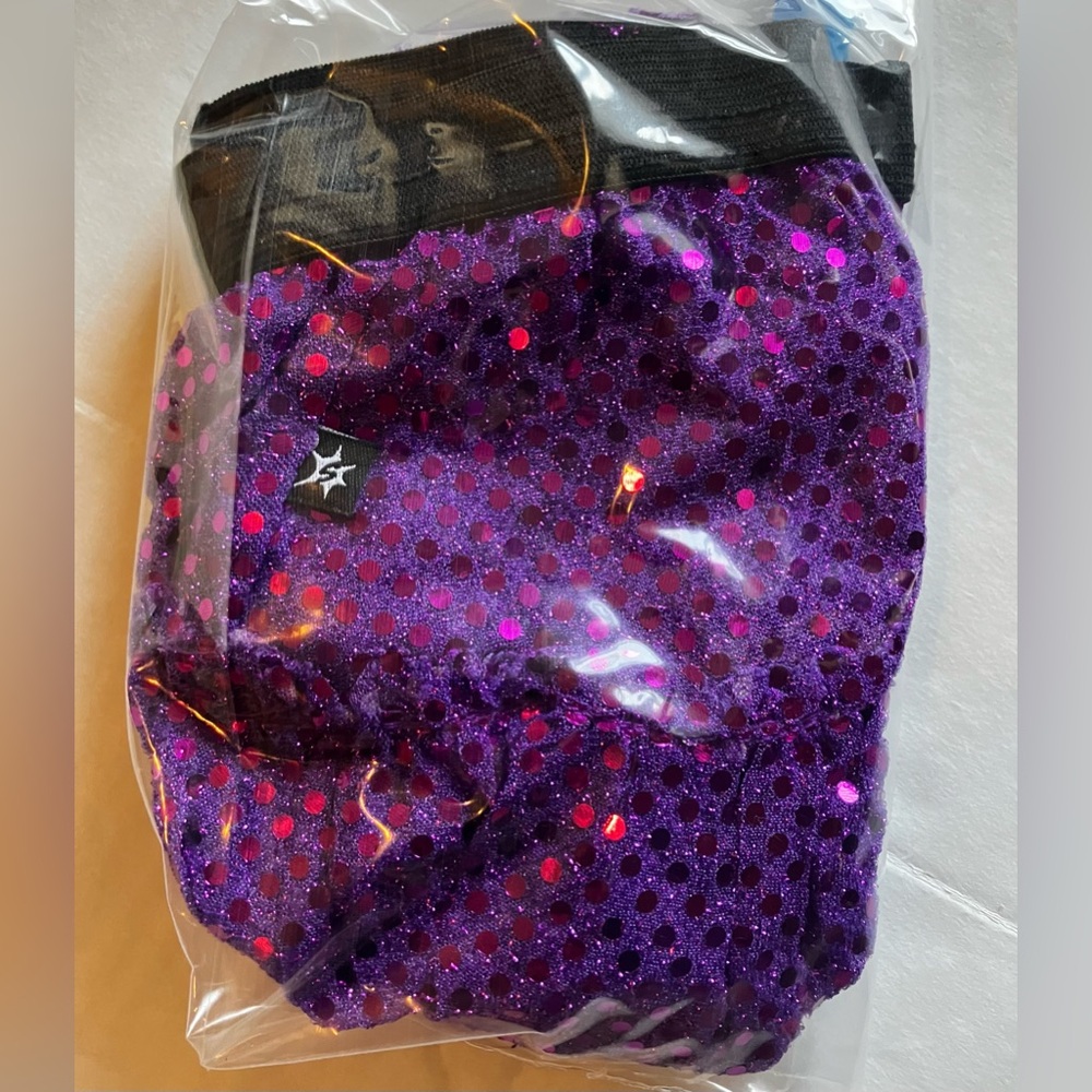 Sparkle Athletic Purple Sequin Skirt-Large - Picture 2 of 8